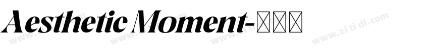 Aesthetic Moment字体转换